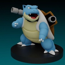 pokemon blastoise 3d print model - Mito3D