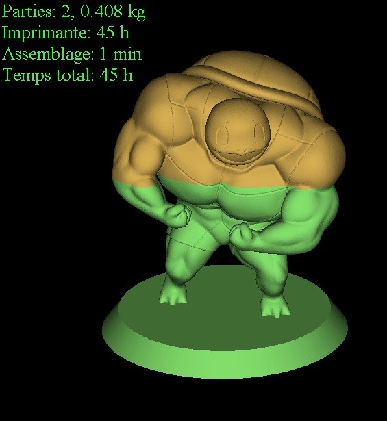 Pokémon cara costaud Forte 3D print model - Mito3D