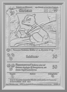 pokemon card 024 102 glutexo lithophane glumanda 3d print model - Mito3D