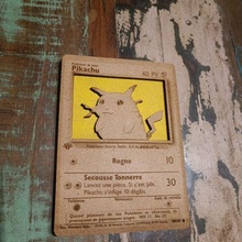 Pokémon Karte Pikachu Laser Schnitt 3d print model - Mito3D