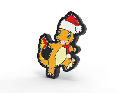 Pokémon charmander Weihnachten Fluss ria LED Lampe Kunst Bulbasaur miauen Kubone charizard Pokebola Pokeball Leuchtkasten Luminarien Box 3d print model - Mito3D