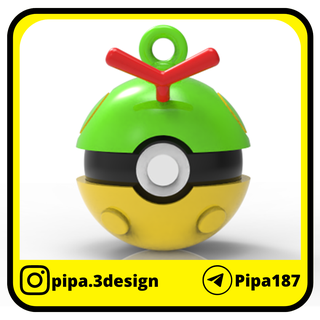pokemon Navidad adornos pokebolas caterpie ornamento Santo pokebola 3d print model - Mito3D