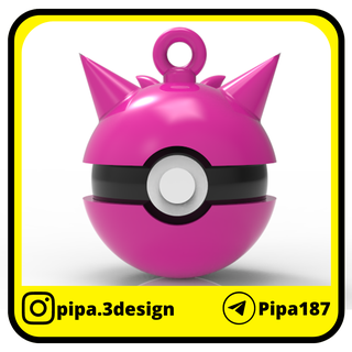 Pokémon Weihnachten Ornamente Pokeballs Gengar verschiedene Ornament Heilige Pokeball 3d print model - Mito3D