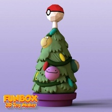 Pokemon Natale albero giocattolo natale go carina figure scolpire scultura 3d print model - Mito3D