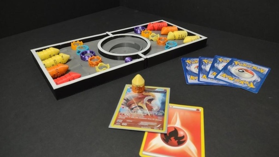 Pokemon classico effetto sistema danno gettone dado Torre carte carta gioco giocattolo trading giocattoli playset Accessori 3d print model - Mito3D