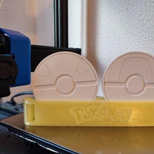 pokemon coaster support 3d print model - Mito3D