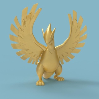 Pokémon combina Lugia ho oh arte esculpir escultura fracasso decoração estátua estatueta 3d print model - Mito3D