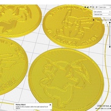 pokemon community day 1 coin - pikachu art toy raichu coins badges 3d print model - Mito3D