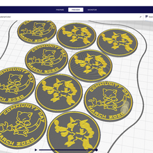 Pokémon communauté journée 27 monnaie abra art alakazam cadabre Pokemongo pokémons figures jouet pièces badges 3d print model - Mito3D