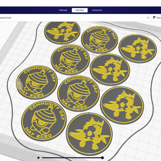 pokemon community day 28 coin - seedot art nuzleaf pokemongo pokemons figures toy shiftry coins badges 3D print model - Mito3D