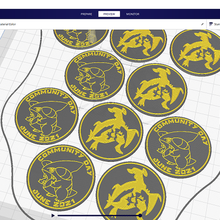 pokemon community day 41 coin - gible art gabite garchomp pokemongo pokemons figures toy coins badges 3d print model - Mito3D