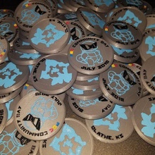 Pokémon communauté journée 7 monnaie gicler art blastoise tortue guerre pièces badges 3d print model - Mito3D