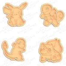 pokemon cookie cutter set 4 cutter set cutters cithen home cutter cook cookies cookie stamp set pokemon
