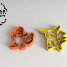 pokemon cookies Ausschnitt Form home Fräser pikachu Kekse 3d print model - Mito3D