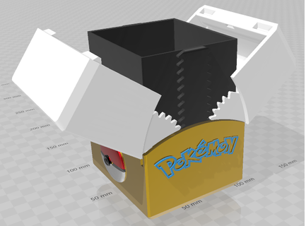 Pokemon mazzo scatola tcg carta gioco imprecare lettere 3d print model - Mito3D