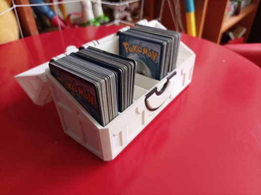 pokémon coberta caixa jogos cartas organizador 3d print model - Mito3D