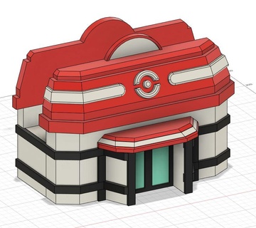 Pokémon quai centre base nintendo commutateur gadget soutien 3d print model - Mito3D