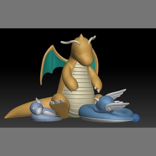 Pokémon Dratini Dragonair Dragonite Spielzeug Zahl Kunst Spiel Pokemongo Nintendo pokemonzukan Spiele Spielzeuge Skulptur Evolution 3d print model - Mito3D
