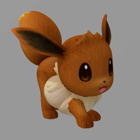 pokemon eevee game figurehead free toy collection 3D print model - Mito3D