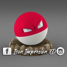 pokemon eletrodo de base vários rocha 3d print model - Mito3D