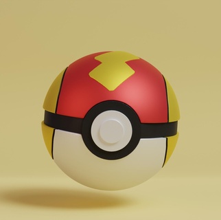 Pokémon schnell Ball Pokeball Pikachu Spielzeug Kunst Sammlerstück Manga Ventilator druckbar drucken Beliebt Anime Asche eevee Valentinstag charizard mewtwo 3d print model - Mito3D