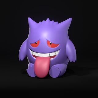 pokemon funny gengar figure gastly haunter ash 3d printing anime toy pokemonfigure collectibles statue collection pokemonart 3d print model - Mito3D