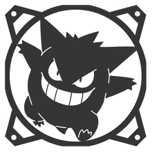 pokemon gengar - fan cover 120 mm 3d print model - Mito3D