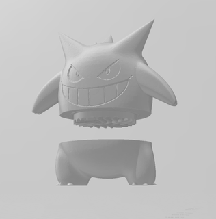 Pokémon Gengar erva moedor tabaco cannabis 3d print model - Mito3D
