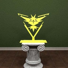 pokemon go - team istinto logo art segni loghi in piedi stand segno andare emblema 3d print model - Mito3D