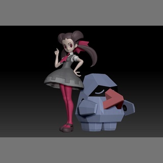 Pokémon Gym chef Roxanne jouet figure art Jeu Pokemongo nintendo Pokemonzukan Jeux jouets sculpture évolution 3d print model - Mito3D