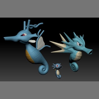 Pokémon Horsea Seadra kingdra Spielzeug Zahl Kunst Spiel Pokemongo Nintendo pokemonzukan Spiele Spielzeuge Skulptur Evolution 3d print model - Mito3D