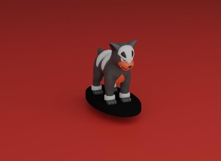 pokemon houndour 3d print model - Mito3D