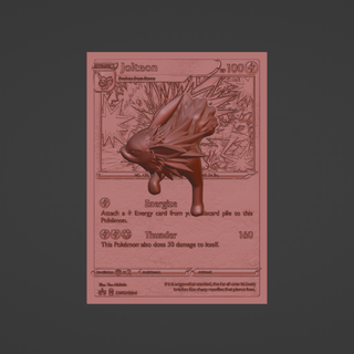 pokemon jolteon 4d tarjeta personalizado juego eevee 3d impresora Flareon 3d print model - Mito3D
