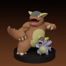 pokemon Kangaskhan 3d print model - Mito3D