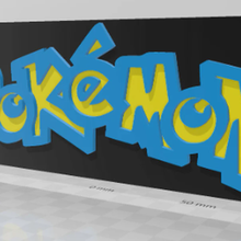 pokemon keychain fashion chain art 3d model 3d print model - Mito3D