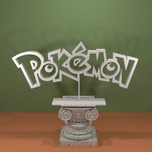 pokemon logo Kunst Anzeichen logos 3d print model - Mito3D