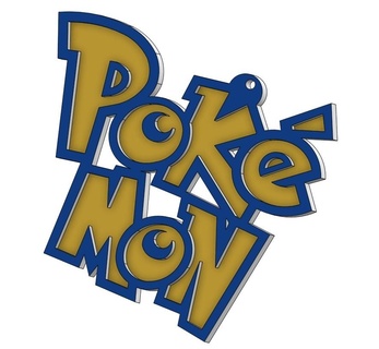 pokemon logo Noel süs Sanat Navidad tatil 3d print model - Mito3D