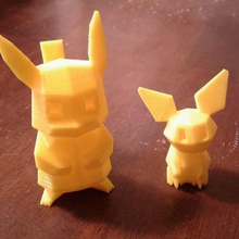 pokemon low poly pichu various game cartoon toy 3d print model - Mito3D