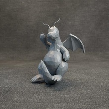 pokemon lowpoly-dragonite Kunst 3d print model - Mito3D