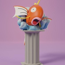 Pokémon magikarpe statue libre Pikachu cendre pokeball jouet Accueil maison populaire Évoli impression 3d chien anime manga unir légendaire gyarados nintendo 3d print model - Mito3D