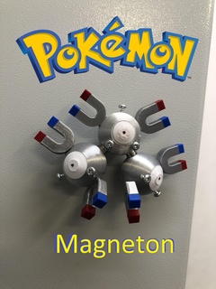Pokémon Magneton Spiel Magnete 3d print model - Mito3D
