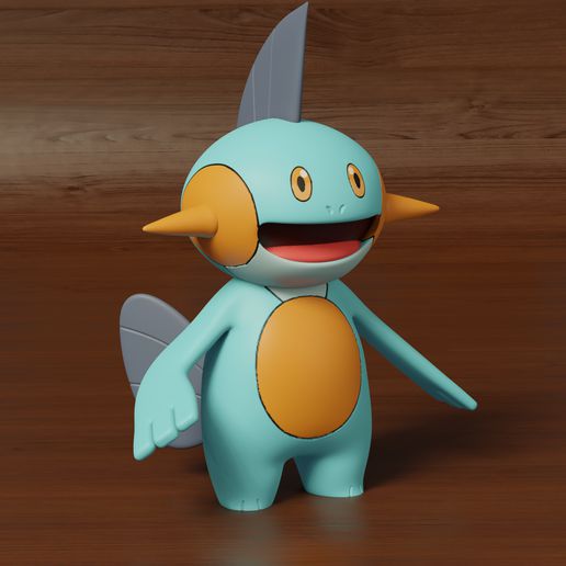 Pokémon Marshtomp 3D print model - Mito3D