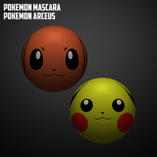 pokemon mascaras leyendas arceus Arte hisui nintendo vídeo juegos Pikachu eevee máscara impresión 3d print model - Mito3D