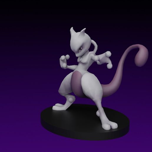 pokemon mewtwo 3D print model - Mito3D