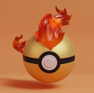 Pokémon Moltres Pokeball Pikachu Spielzeug Kunst Sammlerstück Manga Ventilator druckbar drucken Beliebt Anime Asche eevee miauen mewtwo legendär Articuno zapdos 3d print model - Mito3D