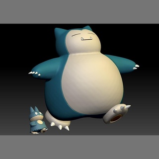 Pokémon munchlax Ronflex Jeu jouet figure art Pokemongo nintendo Pokemonzukan Jeux jouets sculpture évolution 3d print model - Mito3D