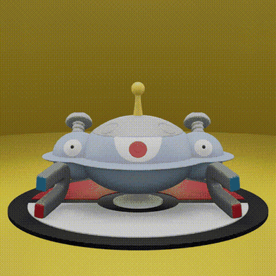 pokémon 462 magnésium magnémite magnéton bobine rare jibacoil électrique acier 3d art jouet populaire impression imprimable cendre pokeball anime manga 3d print model - Mito3D