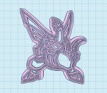 pokemon palkia cookie cutter Home anime manga pocket monsters bakery baking stamp food diamond and pearl platinum gen 4 3d print model - Mito3D