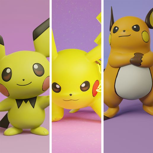 Pokemon Pichu Evoluzione pacco 3D print model - Mito3D