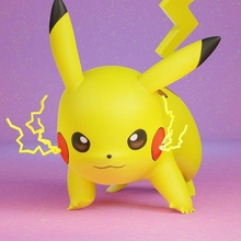 pokemon Pikaçu 3d print model - Mito3D